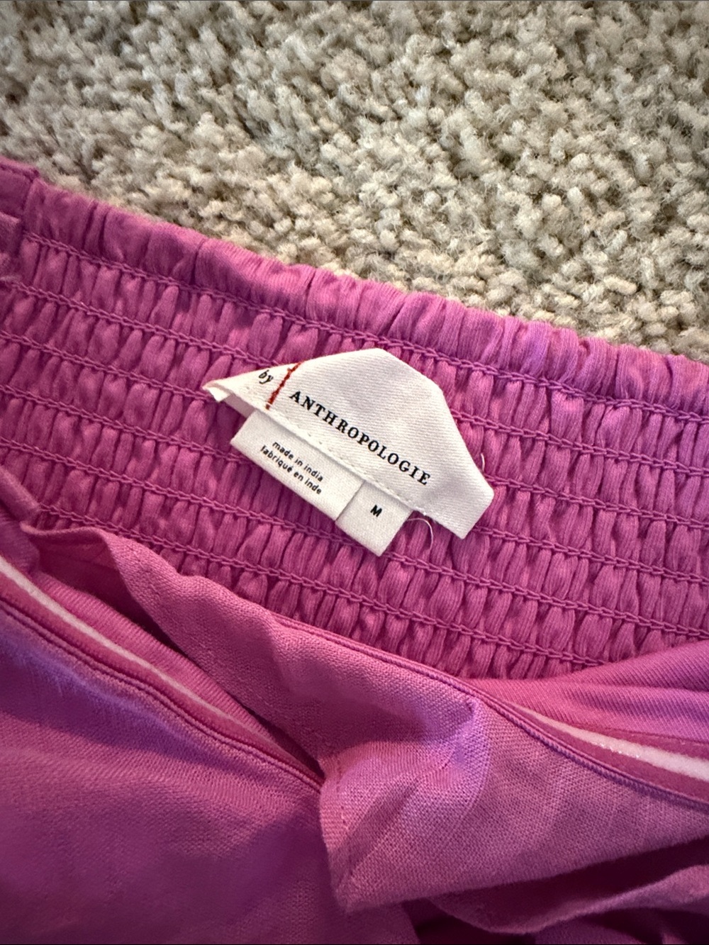 Anthropologie Pink Ruffle Wrap Top - Picture 4 of 4